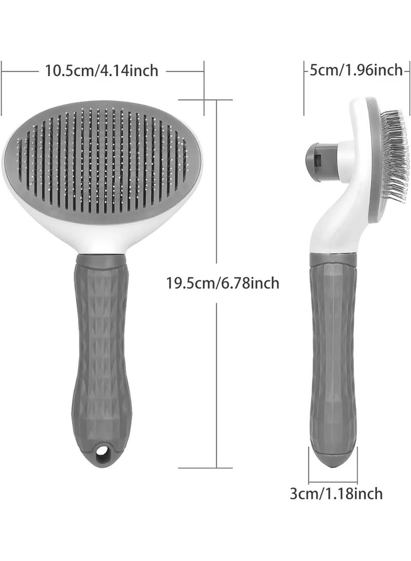 Homify Cat Brush for Shedding and Cat Grooming, Self Cleaning Cat Hair Remover, Dog Brush for Puppy Kitten Massage, Pet Hair Remover Easy Removal of Loose Hair Tangled Hair and Shed Fur - Image 5